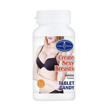 Aichun Beauty Create Sexy Breast Enhancer Papaya Tablet Pills Candy 60's