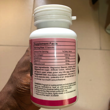 Collagen + Glutathione whitening and anti-aging supplement – 100 capsules available in Kenya