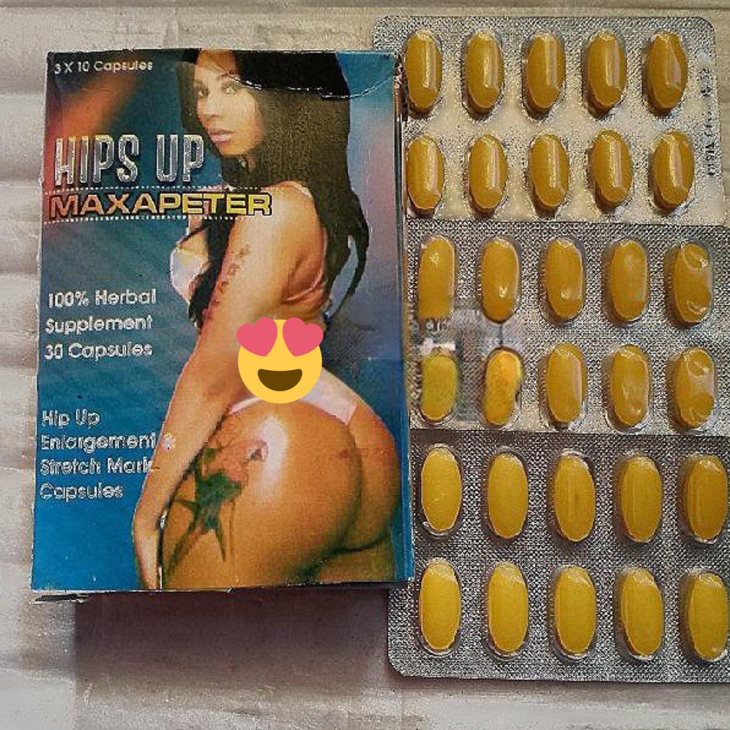 Hips Up Maxapeter Capsules – Herbal Butt Enlargement Supplement