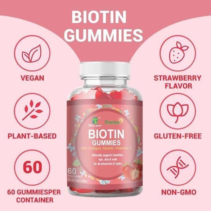 Biotin Gummies with Collagen Keratin Vitamin C – Skin Hair Nails Support Kenya