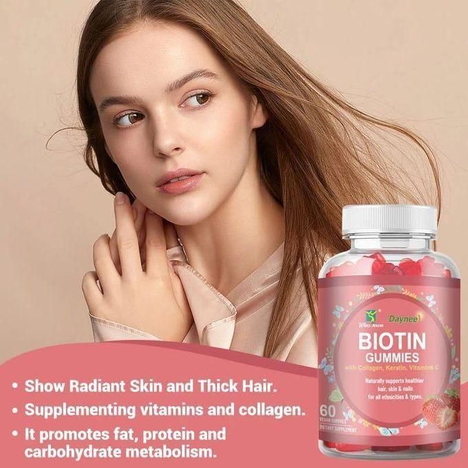 Biotin Gummies with Collagen Keratin Vitamin C – Skin Hair Nails Support Kenya 2