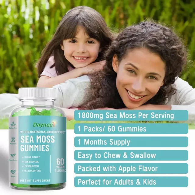 Vegan Sea Moss Gummies – Digestive, Immune & Thyroid Support – Kenya