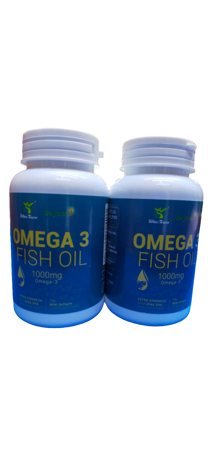 Omega 3 Fish Oil 1000mg – Extra Strength EPA & DHA for Heart & Brain Health