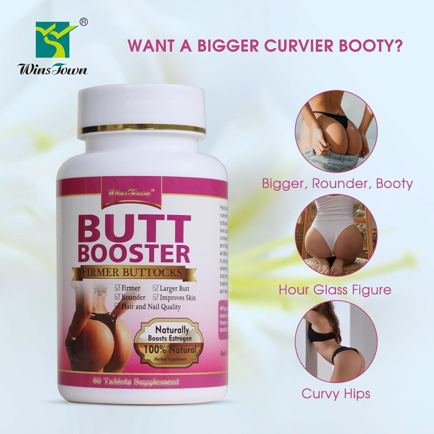 Butt Booster Pills for Firm & Round Buttocks in Kenya - 100% Natural