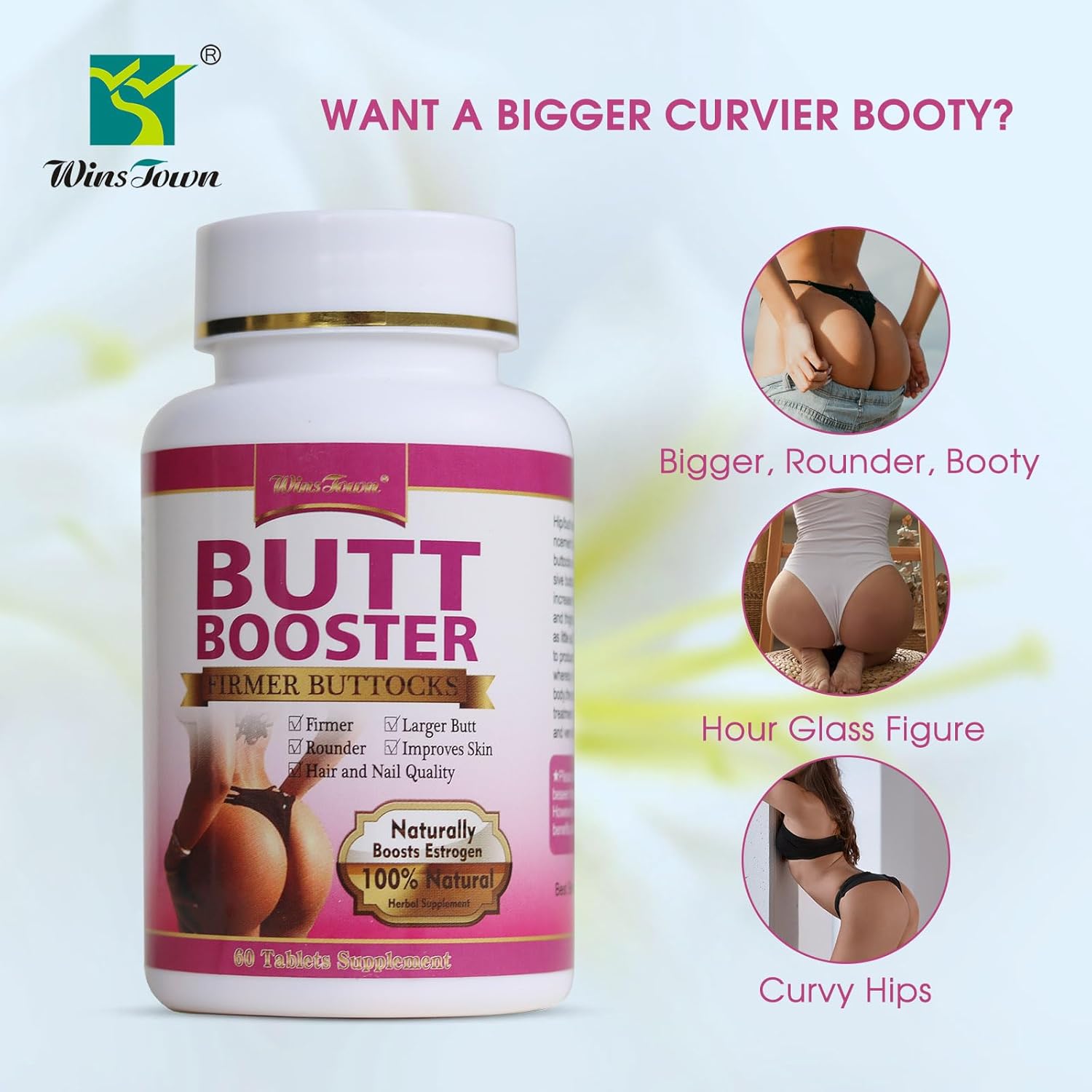 Butt Booster Pills for Firm & Round Buttocks in Kenya - 100% Natural
