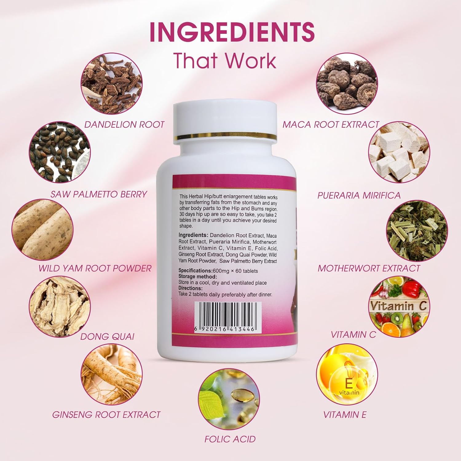 Butt Booster Pills for Firm & Round Buttocks in Kenya - 100% Natural