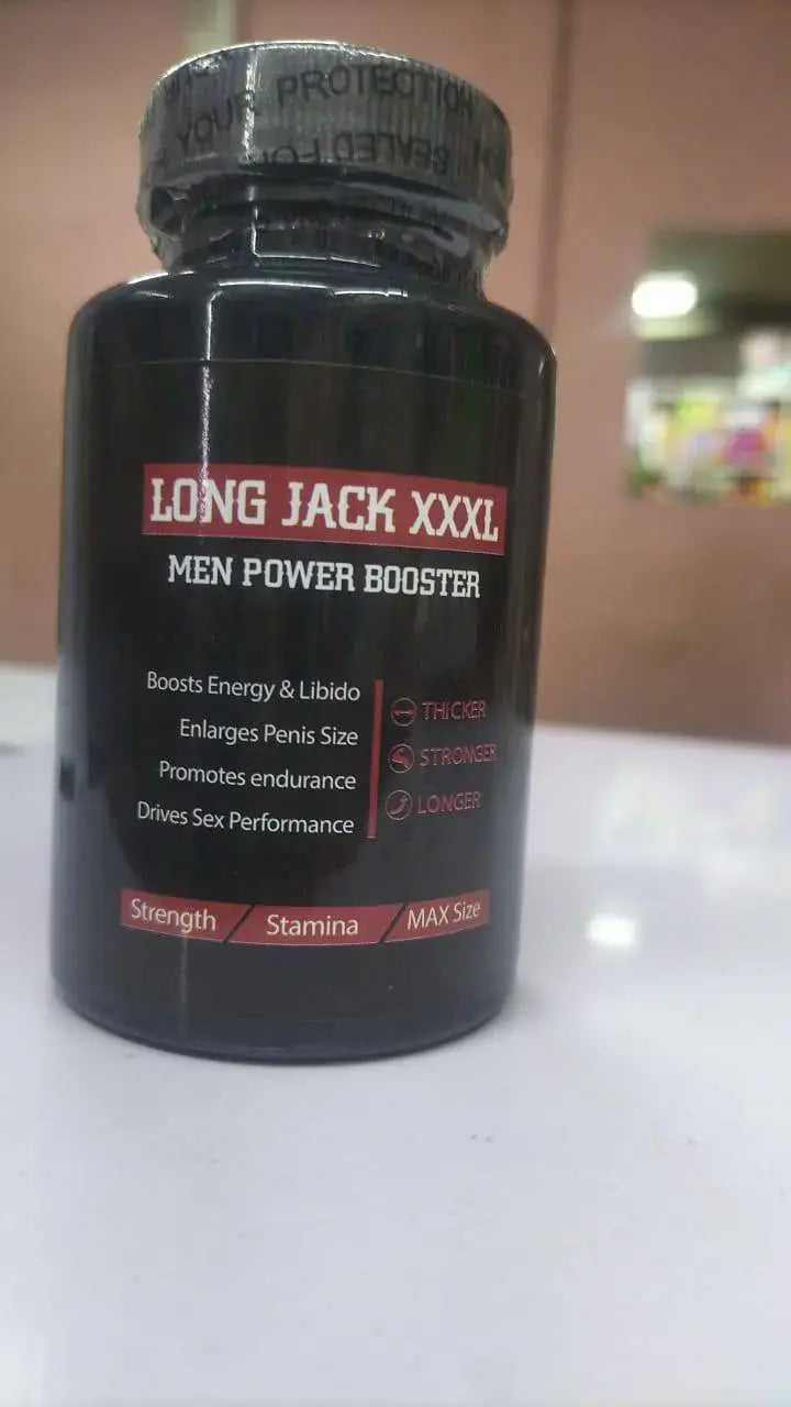"Long Jack XXXL male enhancement supplement bottle – available in Kenya at Platinum Store"
