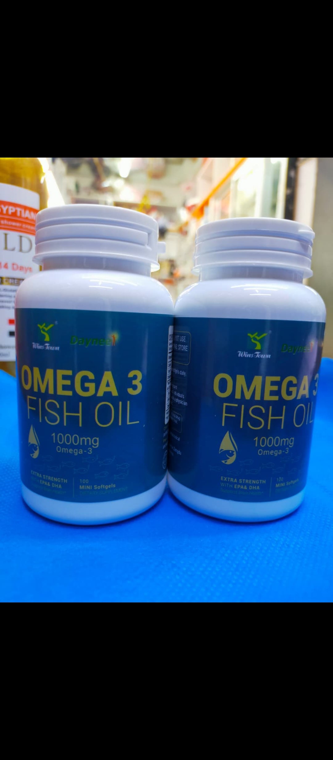 Omega 3 Fish Oil 1000mg Softgels – Heart & Brain Health Supplement
