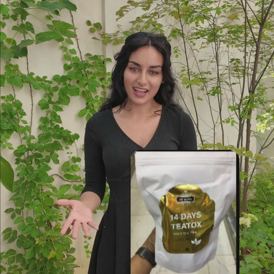 Close‑up of herbal ingredients for 14‑Day Detox Tea – Platinum Store