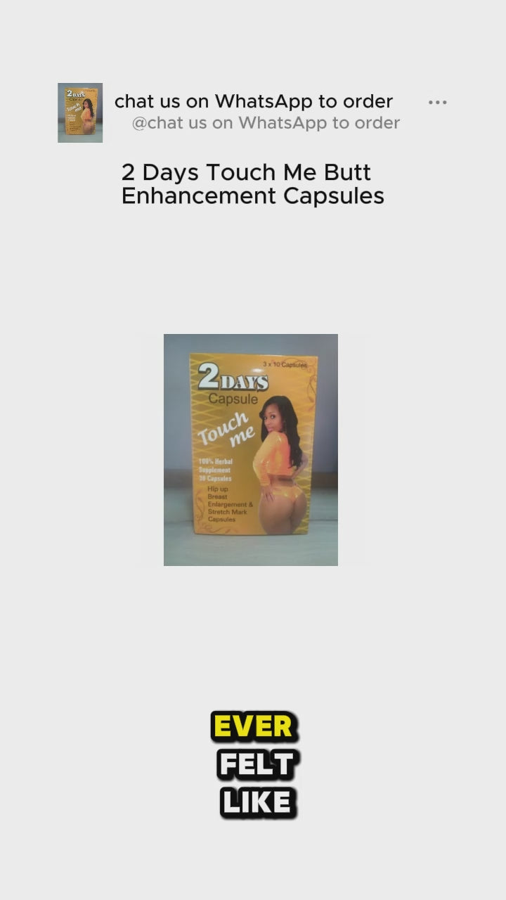 2 Days Touch Me Butt Enhancement Capsules – Platinum Store