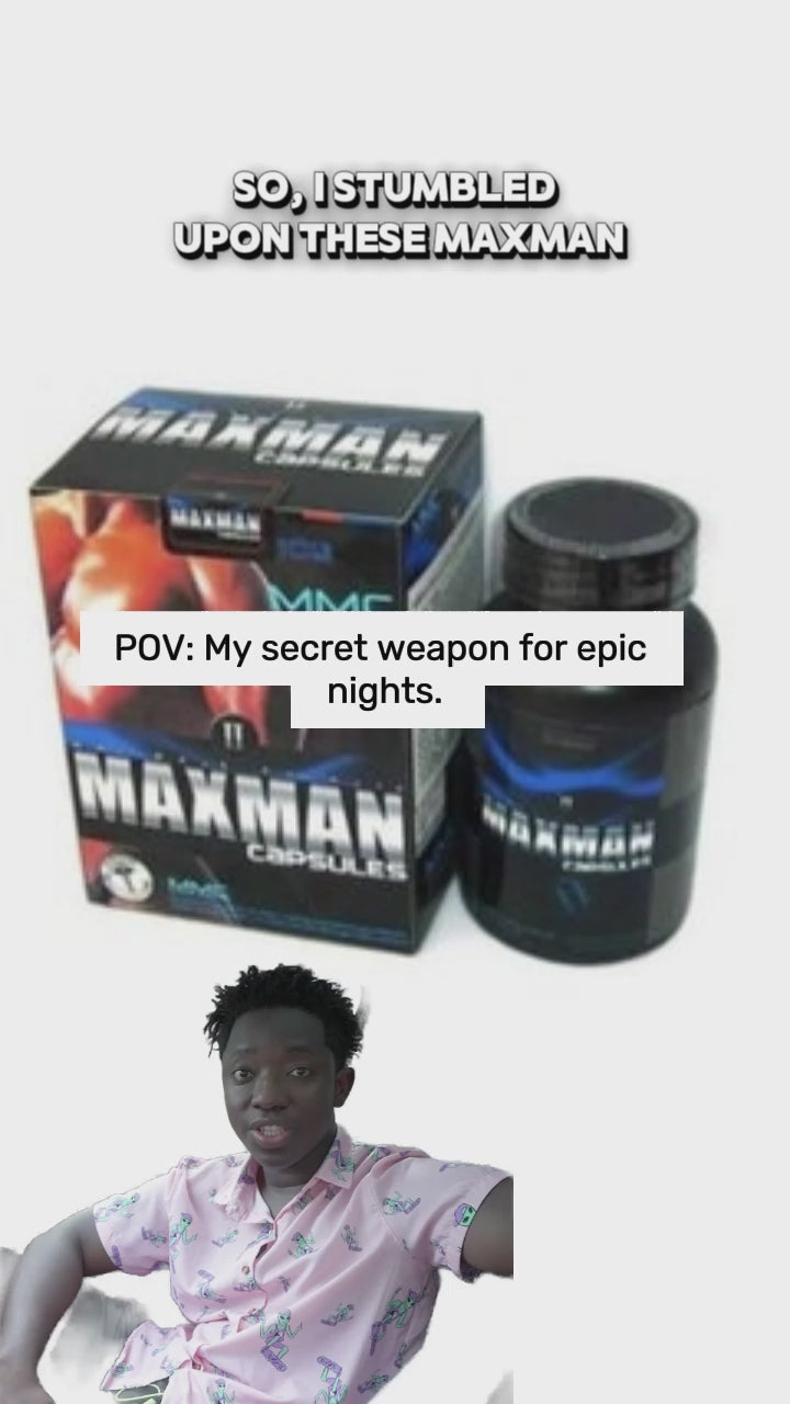 Maxman Capsules – Male Enhancement Supplement | 60 Capsules | Kenya