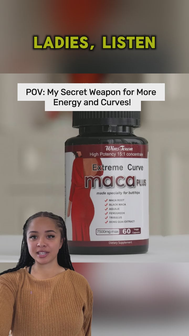 Extreme Curve Maca Plus 7500mg capsules – female vitality supplement by Platinum Store
