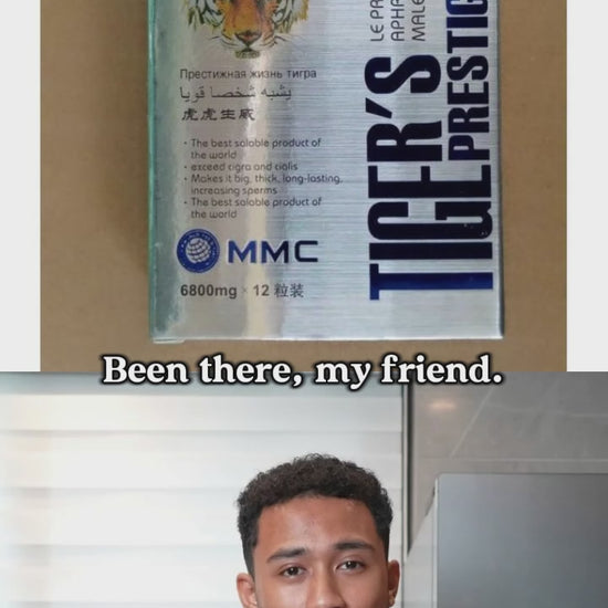 Tiger Prestigious Life male enhancement supplement packaging