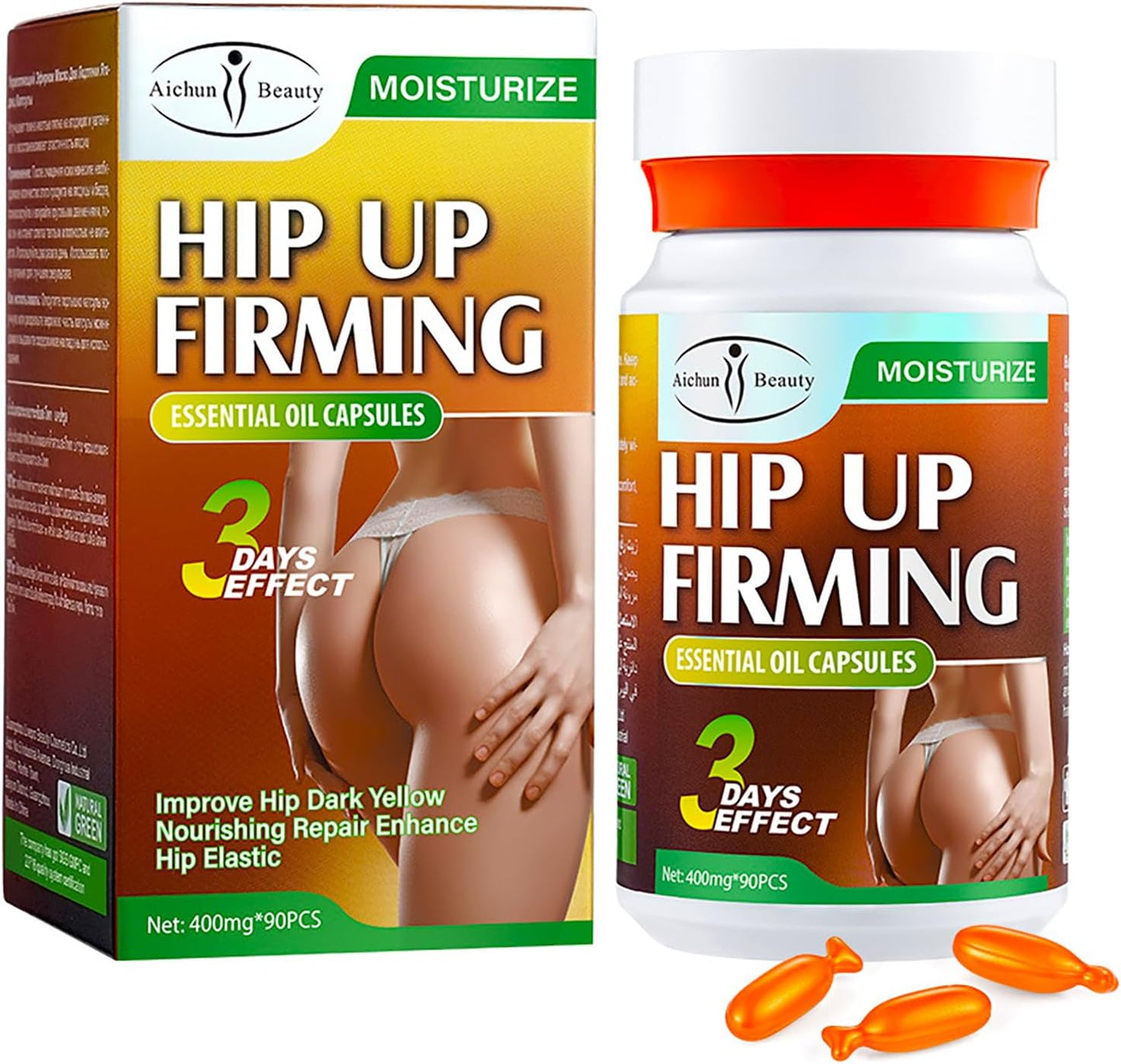 Hip Up  firming Oil Capsules | Firming & Lifting – 3 Days Effect (90pcs)