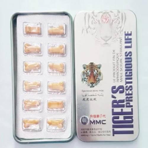 Tiger Prestigious Life – 12 Natural Potency Capsules | Kenya