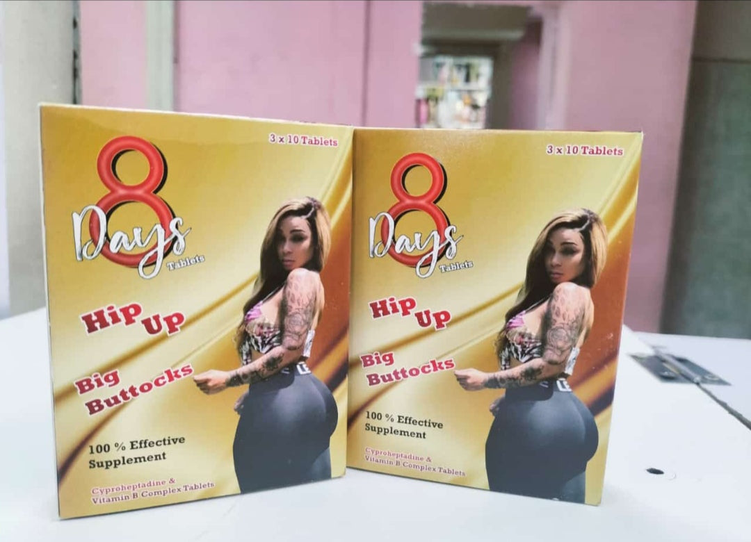 8 Days Hip-Up Pills – Natural Butt Enhancement & Firming Formula