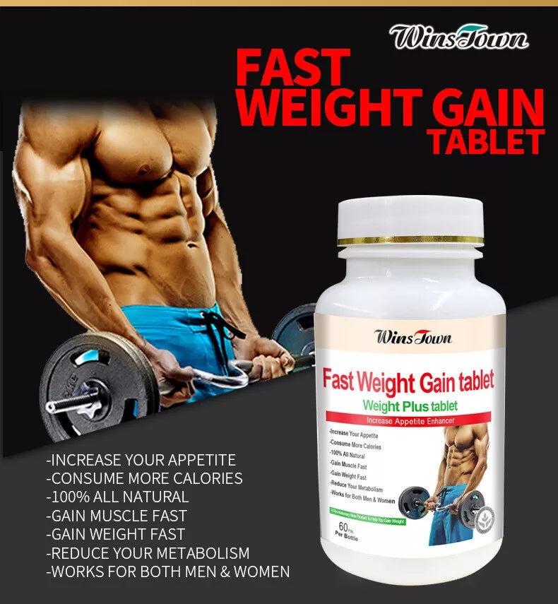 Weight Plus Tablets | Fast Weight Gain Supplement – 60 Tablets