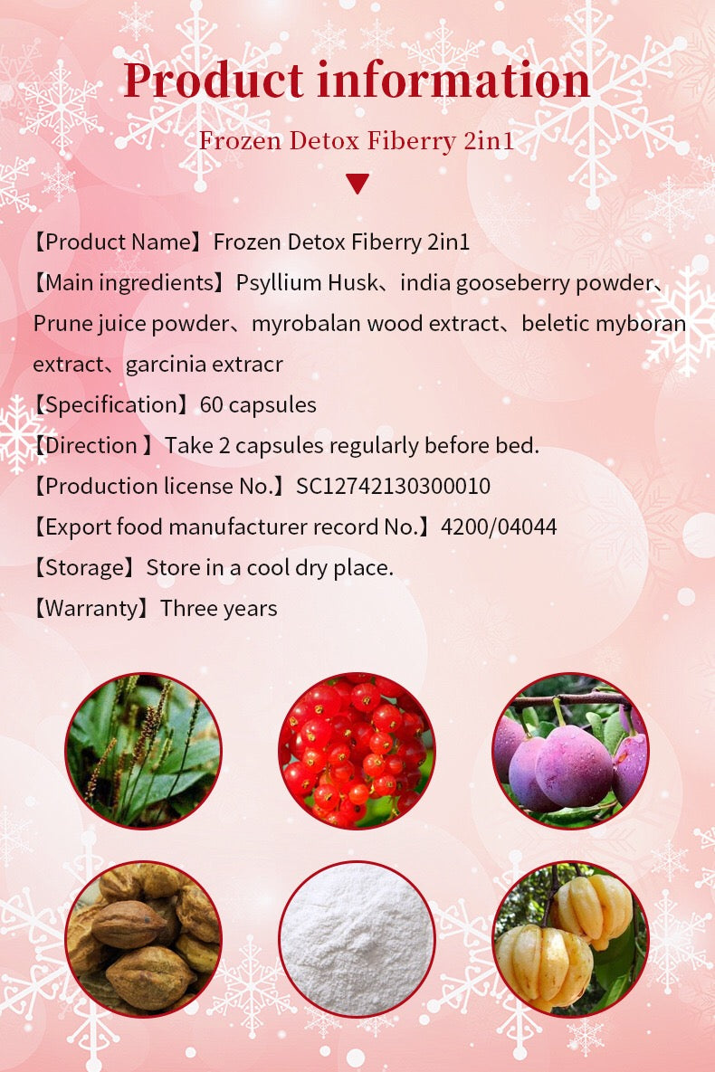Frozen Detox Capsules | Natural Colon Cleanse & Weight Loss Support