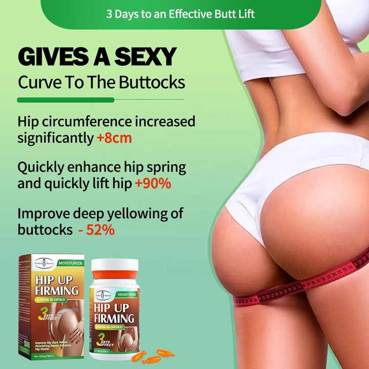 Hip Up  firming Oil Capsules | Firming & Lifting – 3 Days Effect (90pcs)