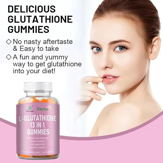 L-Glutathione Anti-Aging gummies – Skin Whitening & Detox Support